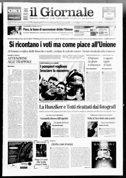 Il giornale : quotidiano del mattino